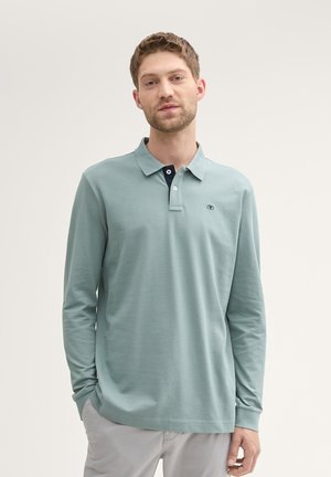 TOM TAILOR BASIC WITH CONTRAST - Pólóing - grey mint