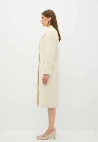 adL GLITTERED DOUBLE BREASTED LONG - Mantel - beige