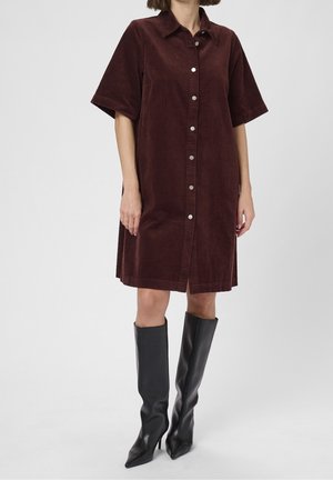 Culture, Robe chemise - bordeaux