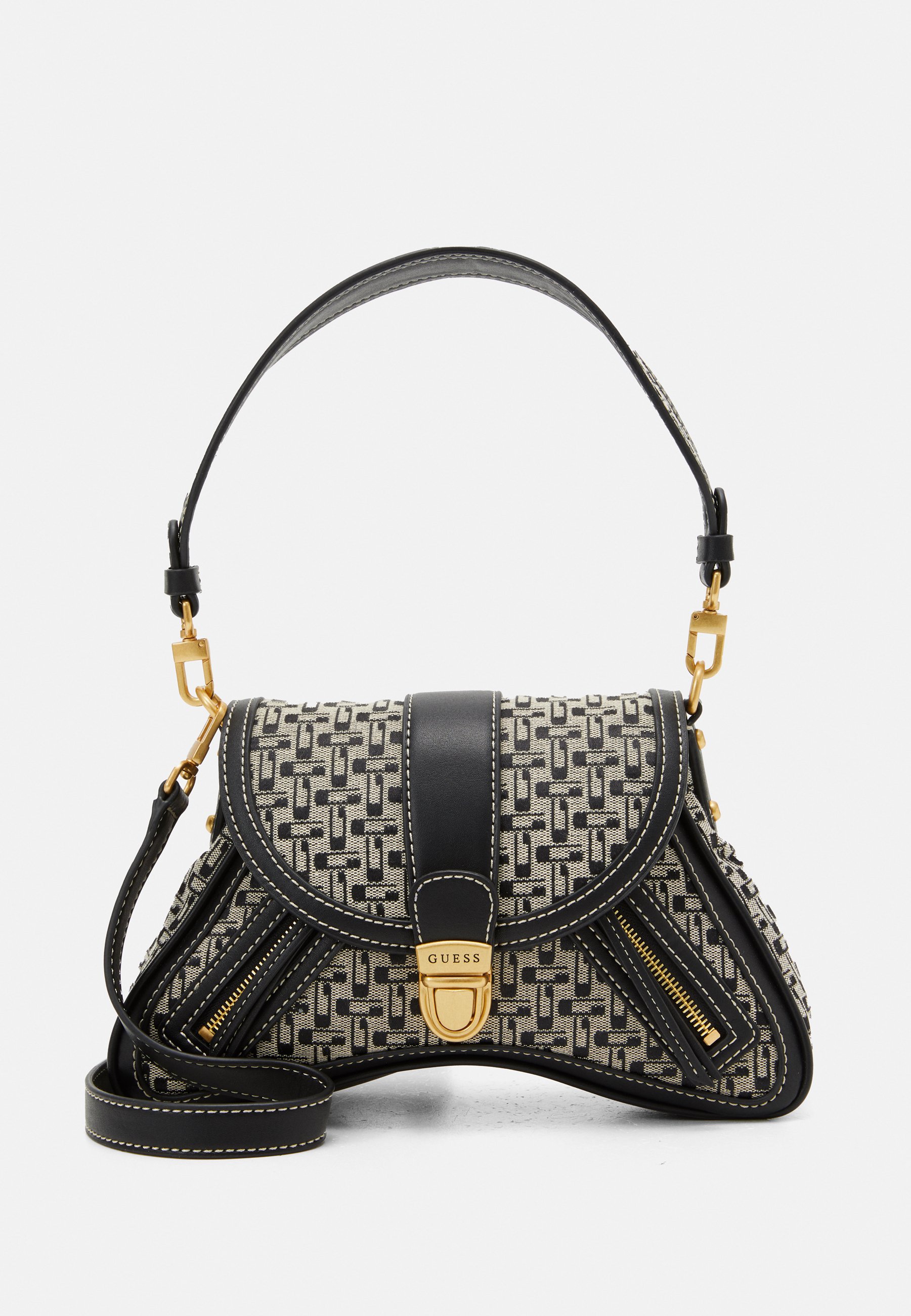 Guess BELLE VINTAGE FLAP - Handtasche - black/schwarz - Zalando.de