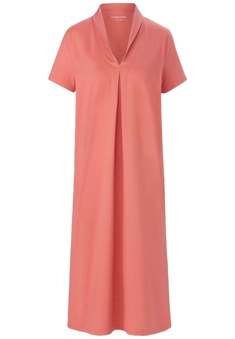 Damen Freizeitkleider | Green Cotton Freizeitkleid koralle - WF76220 Damen Freizeitkleider | Green Cotton Freizeitkleid koralle - WF76220