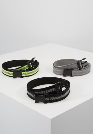 REFLECTIVE BELT 3 PACK - Josta - black/silver/neonyellow/grey