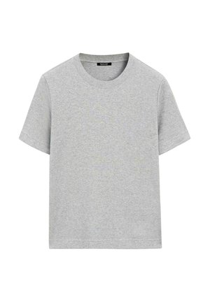 Massimo Dutti INTERLOCK CREW NECK - T-shirt basic - grey