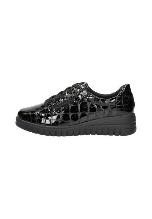 ISLA - Sneakers laag - zwart croco lak