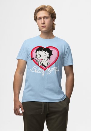 Henry Tiger BETTY BOOP BLOW A KISS - T-shirt print - light blue