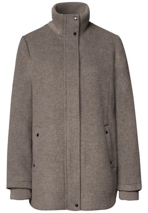 Street One, KURZER MANTEL MIT STRICKDETAILS - Manteau classique - muddy mocha melange