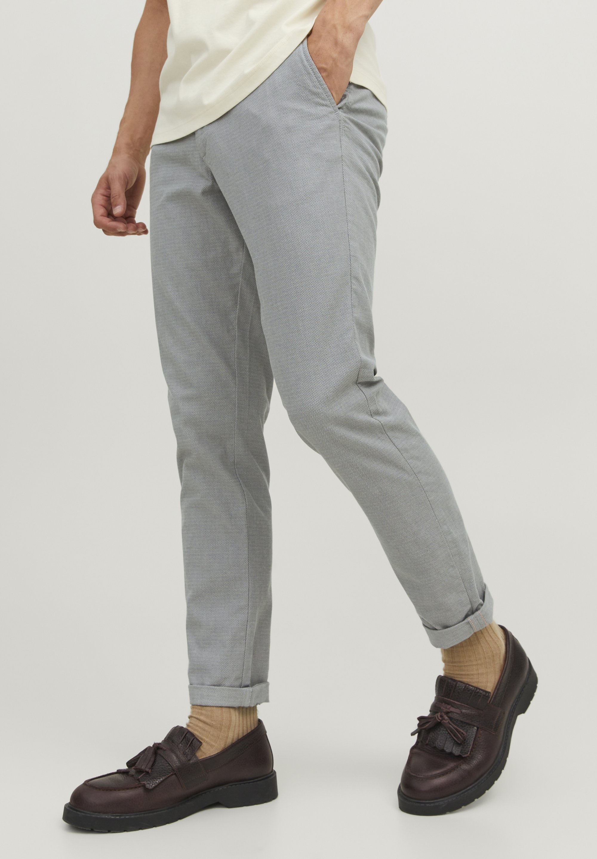 Jack & Jones JPSTMARCO JJFURY - Chino - slate gray/grau - Zalando.de