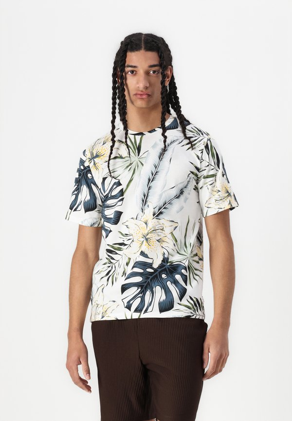 JJHAWAII TEE CREW NECK - Print T-shirt - cloud dancer