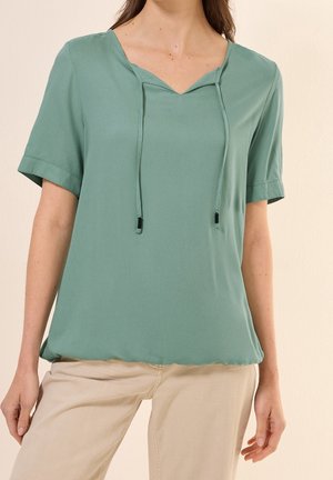 Blouse - metallic green