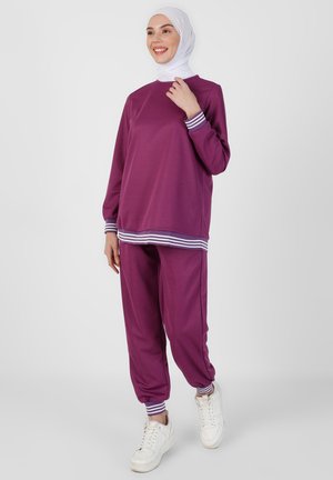 Modanisa SET TAVIN - Veste de survêtement - purple