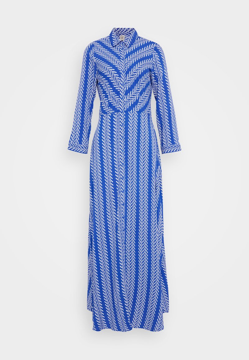 YAS Tall YASSAVANNA LONG SHIRT DRESS - Maxi dress - surf the web/blue -  Zalando.ie