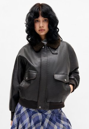 BDG Urban Outfitters, BROOKLYN AVIATOR - Μπουφάν από συνθετικό δέρμα - brown
