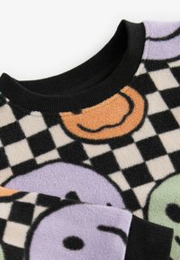 Next SINGLE SOFT TOUCH  REGULAR FIT SET - Nachtwäsche Set - neutral black checkerboard smile face