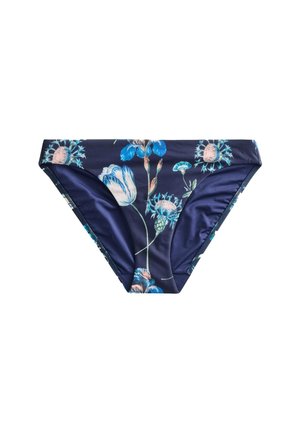 Next, RUCHED SIDE HIGH LEG BIKINI BOTTOMS  - REGULAR FIT - Bikini-Hose - kew collection navy floral
