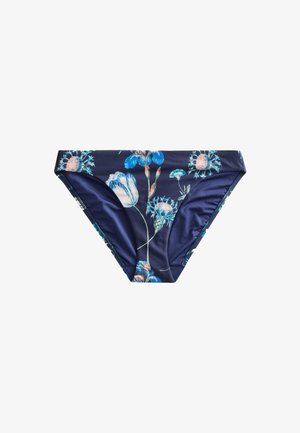 Next, RUCHED SIDE HIGH LEG BIKINI BOTTOMS - REGULAR FIT - Bikiinide alumine osa - kew collection navy floral
