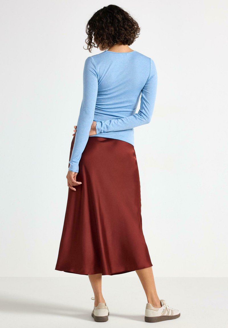 Lindex MARIA Gonna a campana dark dusty red/rosso scuro