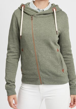 Felpa con zip - green