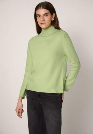 MIT KNOPFDETAIL - Neule - grün