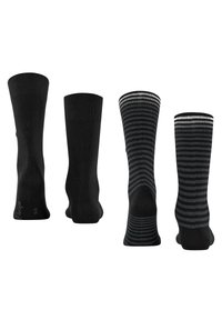 Burlington ONE SIZE EVERYDAY STRIPE SO - MIXED 2-PACK - Socken - schwarz