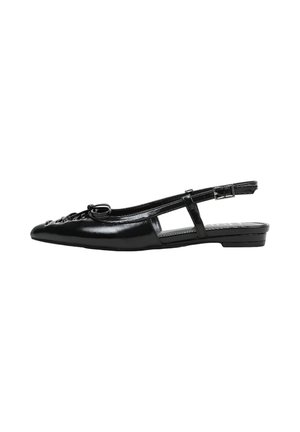 HUNE, KEY - Ballerines à brides arrière - black
