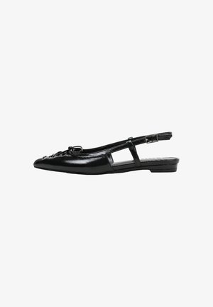 HUNE, KEY - Ballerines à brides arrière - black