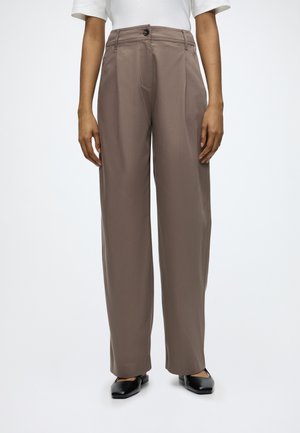 Marc O'Polo, WIDE LEG - Wide Leg - stone taupe