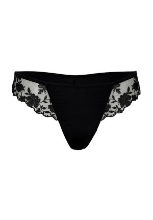Lovable, LOVABLE SLIP FLORAL EMBROIDERY DONNA. - Perizoma - nero
