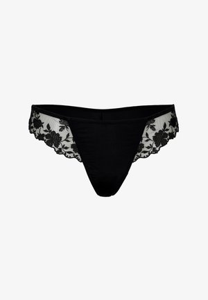 Lovable, LOVABLE SLIP FLORAL EMBROIDERY DONNA. - Perizoma - nero