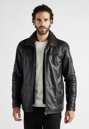 Leren jas - black