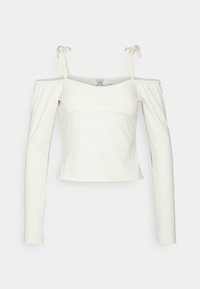 BOW DETAIL - Camisola de manga comprida - gardenia