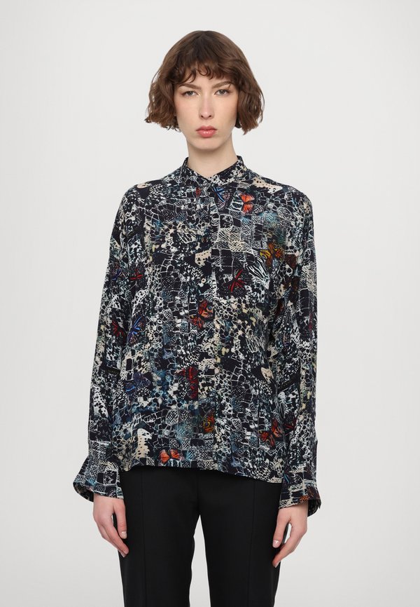 TRUETT SOFT BUTTERFLIES - Button-down blouse - encre