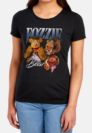 Disney, THE MUPPETS FOZZIE BEAR HOMAGE - Print T-shirt - black