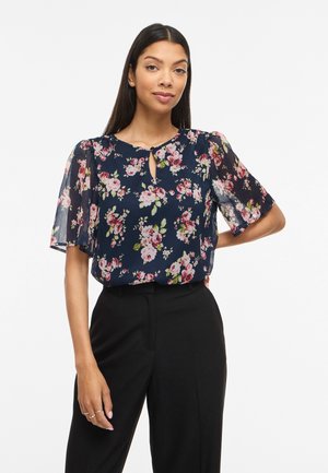 VILA VIEMMA O NECK - Blouse - navy blazer