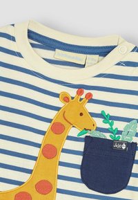 JoJo Maman Bébé APPLIQUÉ SET - REGULAR FIT - Shorts - ecru navy stripe giraffe