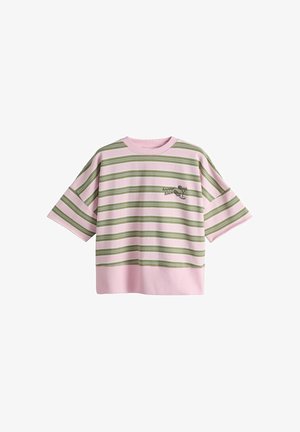 Next, Nyomott mintás póló - cream pink green