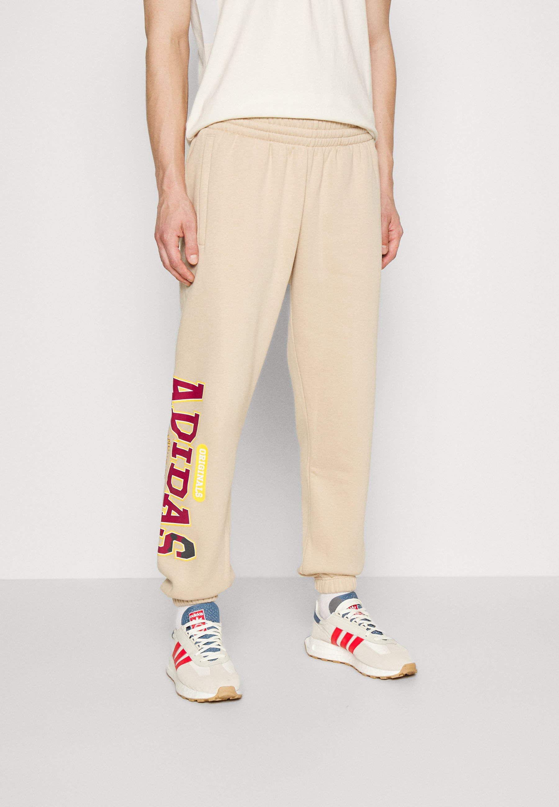 khaki adidas bottoms
