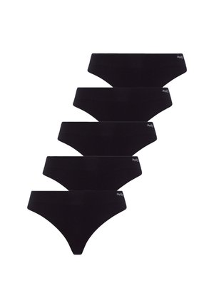 5PACK - Thong - schwarz