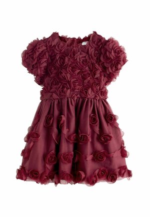 REGULAR FIT - 3D FLOWER - Cocktail dress / Party dress - berry red