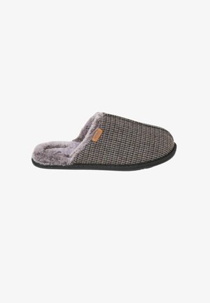 FatFace, CHECKERED MULE SLIPPER - Papuče - brown