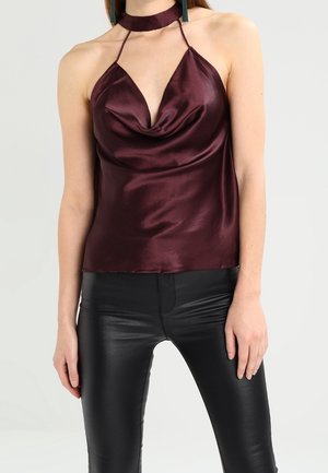 Bluse - bordeaux