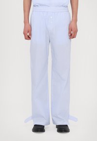 Fiorucci STRIPED LOGO TROUSERS UNISEX - Kelnės - light blue