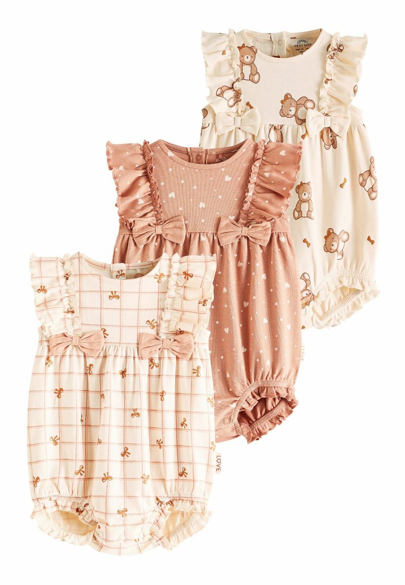 Next 3 PACK REGULAR FIT - Tuta jumpsuit - pink cream
