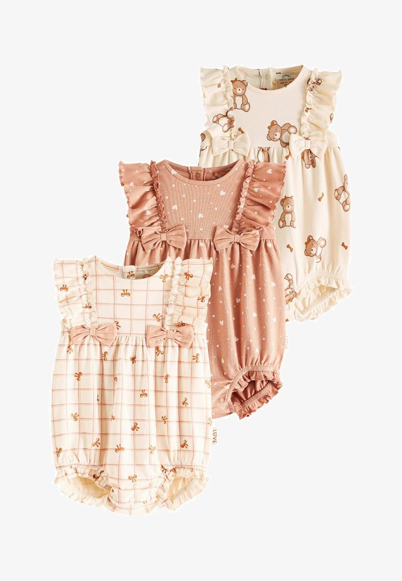 Next 3 PACK REGULAR FIT - Buksedragter - pink cream
