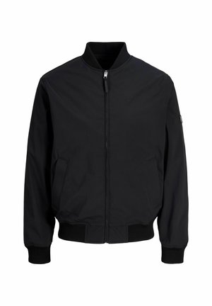 Jack & Jones PREMIUM, BOMBER JACKET ROUND NECK SET IN SLEEVES OTW BOMBER - Blouson Bomber - black