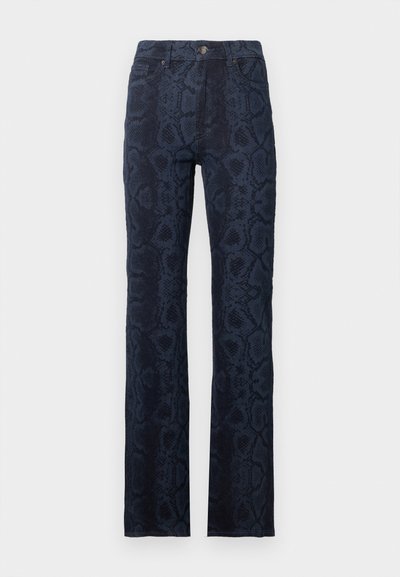 ONLPYTHON SNAKE - Jean flare - dark blue denim