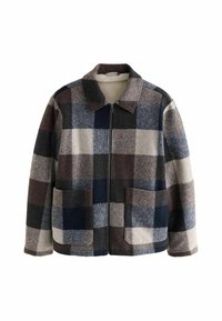 REGULAR FIT- BORG - Viegla jaka - brown navy