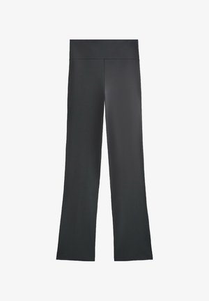 OYSHO HIGH-RISE COMFORT STRAIGHT-LEG - Kalhoty - mottled grey