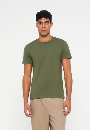 SLIM TEE UNISEX 2 PACK - Tricou basic - black/dark greenery