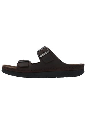 Berkemann ADAM - Pantolette flach - dunkelbraun schwarz