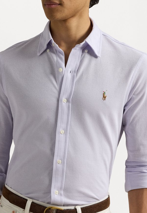 KNIT OXFORD SHIRT - Shirt - flower purple3